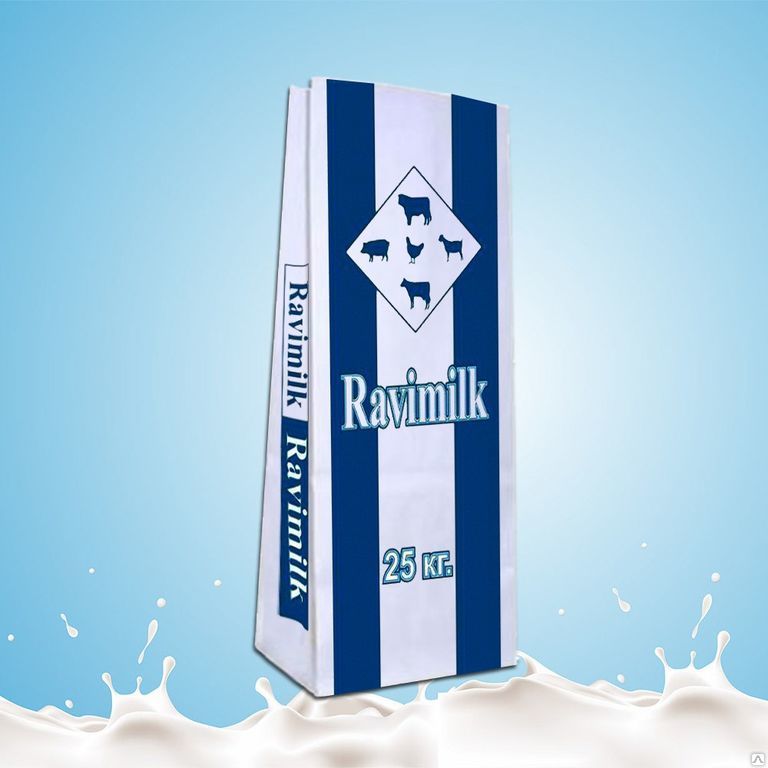 Заменитель цельного молока "Ravimilk" 20% ультра